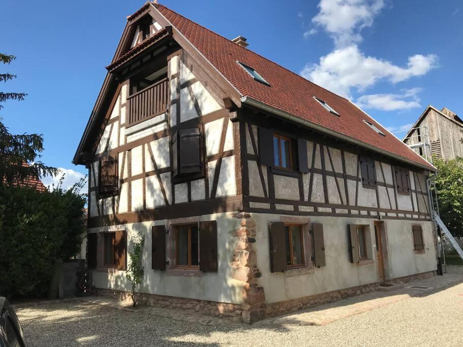 Paisible Logement Tout Equipe Pour 1 A 6 Personnes Ebersheim Extérieur photo
